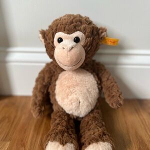 Adorable Brown Plush Monkey Toy